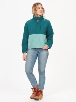 Marmot Fleece Trui "Aros" Petrol -Gstar Kleding Winkel marmot fleece trui aros petrol 2