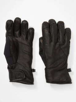 Marmot Leren Handschoenen "Dragtooth" Zwart