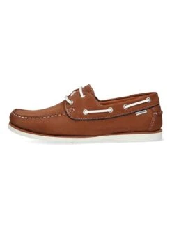 Leren Mocassins "Boaty" Bruin -Gstar Kleding Winkel mcgregor leren mocassins boaty bruin 1
