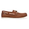 Leren Mocassins "Boaty" Bruin