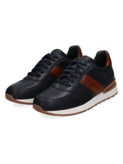 Leren Sneakers " Richie" Donkerblauw -Gstar Kleding Winkel mcgregor leren sneakers richie donkerblauw 2