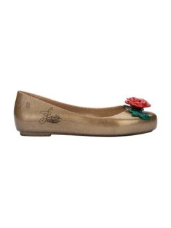 Melissa Ballerina's Goudkleurig -Gstar Kleding Winkel melissa ballerinas goudkleurig 1