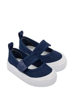 Melissa Ballerina's Met Bandje Donkerblauw/wit -Gstar Kleding Winkel melissa ballerinas met bandje donkerblauw wit 1