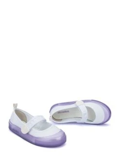 Melissa Ballerina's Met Bandje Paars/wit -Gstar Kleding Winkel melissa ballerinas met bandje paars wit 3