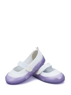 Melissa Ballerina's Met Bandje Paars/wit -Gstar Kleding Winkel melissa ballerinas met bandje paars wit 4