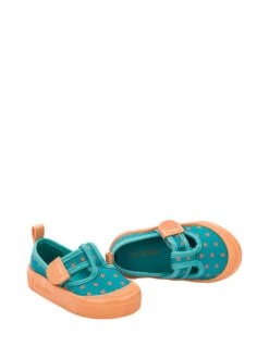 Melissa Ballerina's Met Bandje Petrol/oranje -Gstar Kleding Winkel melissa ballerinas met bandje petrol oranje 3
