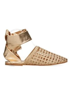 MELVIN & HAMILTON Leren Ballerina's "Melly 8" Goudkleurig -Gstar Kleding Winkel melvin and hamilton leren ballerinas melly 8 goudkleurig 2