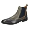 MELVIN & HAMILTON Leren Chelseaboots "Alex 9" Kaki/zwart -Gstar Kleding Winkel melvin and hamilton leren chelseaboots alex 9 kaki zwart