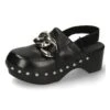 MELVIN & HAMILTON Leren Clogs "Flora 1" Zwart