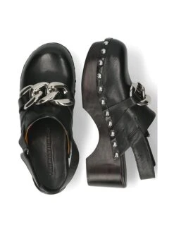 MELVIN & HAMILTON Leren Clogs "Flora 1" Zwart -Gstar Kleding Winkel melvin and hamilton leren clogs flora 1 zwart 6