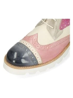 MELVIN & HAMILTON Leren Enkellaarzen "Amelie 17" Lichtroze/geel/donkerblauw -Gstar Kleding Winkel melvin and hamilton leren enkellaarzen amelie 17 lichtroze geel donkerblauw 3