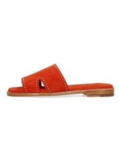 MELVIN & HAMILTON Leren Slippers "Elodie 20" Oranje -Gstar Kleding Winkel melvin and hamilton leren slippers elodie 20 oranje 1