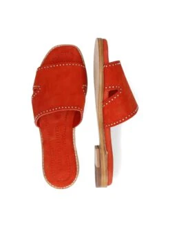 MELVIN & HAMILTON Leren Slippers "Elodie 20" Oranje -Gstar Kleding Winkel melvin and hamilton leren slippers elodie 20 oranje 5