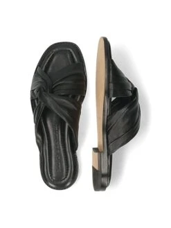 MELVIN & HAMILTON Leren Slippers "Elodie 22" Zwart -Gstar Kleding Winkel melvin and hamilton leren slippers elodie 22 zwart 6