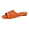 MELVIN & HAMILTON Leren Slippers "Elodie 46" Oranje -Gstar Kleding Winkel melvin and hamilton leren slippers elodie 46 oranje