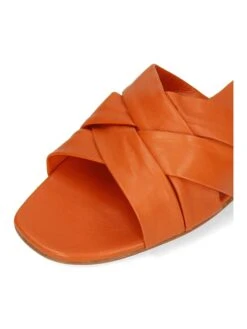 MELVIN & HAMILTON Leren Slippers "Elodie 46" Oranje -Gstar Kleding Winkel melvin and hamilton leren slippers elodie 46 oranje 3