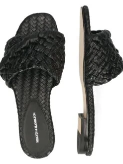 MELVIN & HAMILTON Leren Slippers "Elodie 53" Zwart -Gstar Kleding Winkel melvin and hamilton leren slippers elodie 53 zwart 6