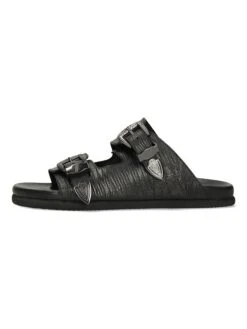 MELVIN & HAMILTON Leren Slippers "Wilma 25" Zwart -Gstar Kleding Winkel melvin and hamilton leren slippers wilma 25 zwart 1