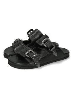 MELVIN & HAMILTON Leren Slippers "Wilma 25" Zwart -Gstar Kleding Winkel melvin and hamilton leren slippers wilma 25 zwart 5