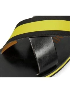 MELVIN & HAMILTON Leren Slippers Zwart/geel -Gstar Kleding Winkel melvin and hamilton leren slippers zwart geel 4