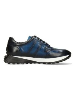 MELVIN & HAMILTON Leren Sneakers "Richmond 1" Blauw -Gstar Kleding Winkel melvin and hamilton leren sneakers richmond 1 blauw 2