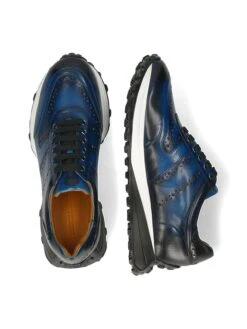 MELVIN & HAMILTON Leren Sneakers "Richmond 1" Blauw -Gstar Kleding Winkel melvin and hamilton leren sneakers richmond 1 blauw 6