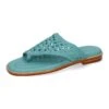 MELVIN & HAMILTON Leren Teenslippers "Elodie 16" Turquoise -Gstar Kleding Winkel melvin and hamilton leren teenslippers elodie 16 turquoise