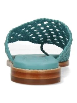 MELVIN & HAMILTON Leren Teenslippers "Elodie 16" Turquoise -Gstar Kleding Winkel melvin and hamilton leren teenslippers elodie 16 turquoise 4