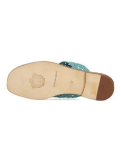 MELVIN & HAMILTON Leren Teenslippers "Elodie 16" Turquoise -Gstar Kleding Winkel melvin and hamilton leren teenslippers elodie 16 turquoise 6