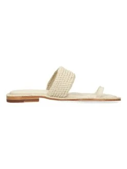 MELVIN & HAMILTON Leren Teenslippers "Sandra 47" Crème -Gstar Kleding Winkel melvin and hamilton leren teenslippers sandra 47 creme 2