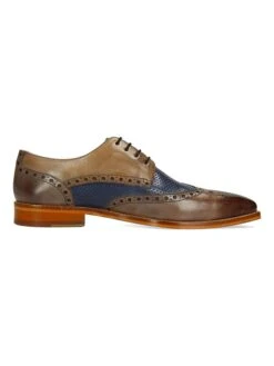 MELVIN & HAMILTON Leren Veterschoenen "Martin 15" Bruin/blauw -Gstar Kleding Winkel melvin and hamilton leren veterschoenen martin 15 bruin blauw 2