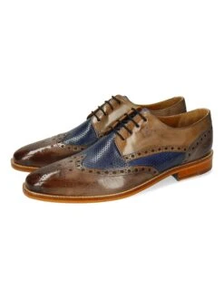 MELVIN & HAMILTON Leren Veterschoenen "Martin 15" Bruin/blauw -Gstar Kleding Winkel melvin and hamilton leren veterschoenen martin 15 bruin blauw 5