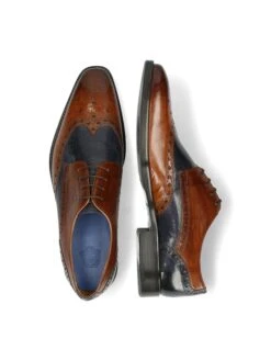 MELVIN & HAMILTON Leren Veterschoenen "Martin 15" Bruin/donkerblauw -Gstar Kleding Winkel melvin and hamilton leren veterschoenen martin 15 bruin donkerblauw 4