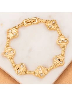 Vergulde Armband Met Kristallen -Gstar Kleding Winkel menthe a lo vergulde armband met kristallen 3