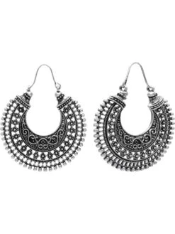 Verzilverde Oorhangers -Gstar Kleding Winkel menthe a lo verzilverde oorhangers 1