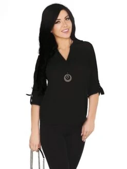 Blouse "Nieve" Zwart