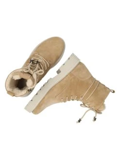 MEXX Leren Boots "Hilary" Beige -Gstar Kleding Winkel mexx leren boots hilary beige 4