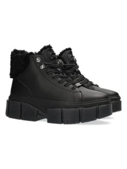 MEXX Leren Boots "Keyla" Zwart -Gstar Kleding Winkel mexx leren boots keyla zwart 1