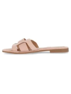MEXX Leren Slippers "Jacey" Lichtroze -Gstar Kleding Winkel mexx leren slippers jacey lichtroze 1