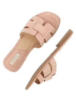 MEXX Leren Slippers "Jacey" Lichtroze -Gstar Kleding Winkel mexx leren slippers jacey lichtroze 4