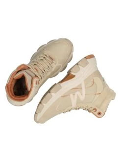 MEXX Leren Sneakers "Kim" Beige -Gstar Kleding Winkel mexx leren sneakers kim beige 3