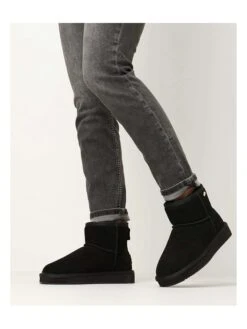 MEXX Leren Winterboots "Bobby Jane" Zwart -Gstar Kleding Winkel mexx leren winterboots bobby jane zwart 4