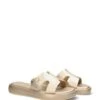 MEXX Slippers "Lotus" Goudkleurig -Gstar Kleding Winkel mexx slippers lotus goudkleurig