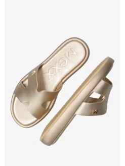 MEXX Slippers "Lotus" Goudkleurig -Gstar Kleding Winkel mexx slippers lotus goudkleurig 2