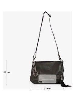 Leren Schoudertas "Bausan" Zwart - (B)27 X (H)20 X (D)5 Cm -Gstar Kleding Winkel mia tomazzi leren schoudertas bausan zwart b 27 x h 20 x d 5 cm 2