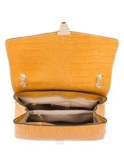 Leren Schoudertas "Marciano" Mosterdgeel - (B)25 X (H)16 X (D)8 Cm -Gstar Kleding Winkel mia tomazzi leren schoudertas marciano mosterdgeel b 25 x h 16 x d 8 cm 2