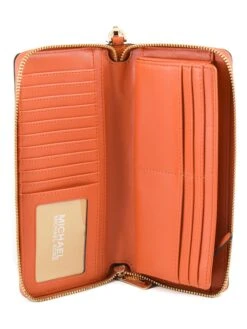 Michael Kors Leren Portemonnee Oranje - (B)21 X (H)10 X (D)3 Cm -Gstar Kleding Winkel michael kors leren portemonnee oranje b 21 x h 10 x d 3 cm 1