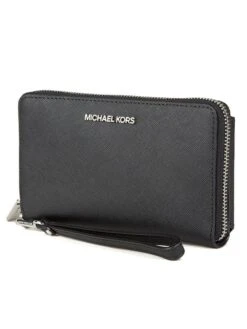 Michael Kors Leren Portemonnee Zwart - (B)18 X (H)10,5 X (D)3 Cm -Gstar Kleding Winkel michael kors leren portemonnee zwart b 18 x h 10 5 x d 3 cm 1