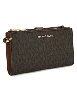 Michael Kors Portemonnee Bruin - (B)18,5 X (H)11 X (D)2 Cm -Gstar Kleding Winkel michael kors portemonnee bruin b 18 5 x h 11 x d 2 cm 1