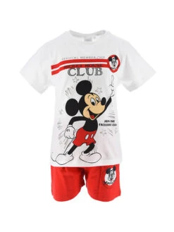 2-delige Outfit "Mickey" Wit/rood